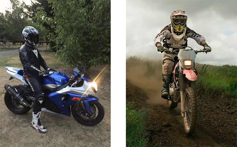 Sports and off road bikes
